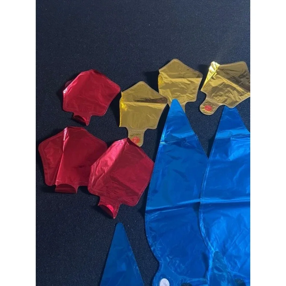 Assorted Red, Royal Blue, Light Blue & Gold-P